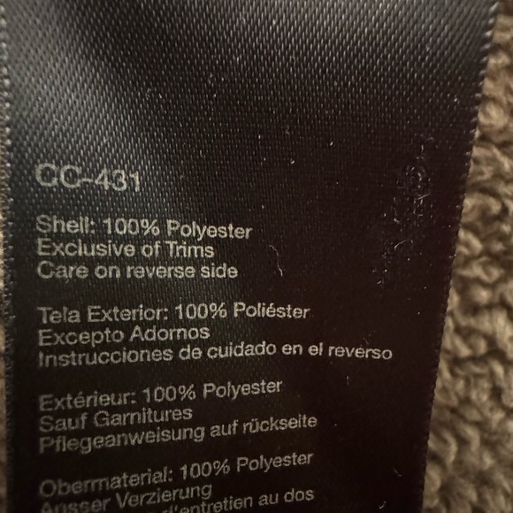 Marmot Furry Fleece Full Zip Jacket Tan/ Taupe Brown Tone S - Picture 13 of 14